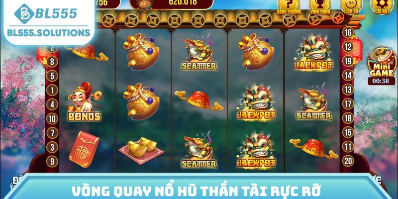 Vòng quay nổ hũ thần tài rực rỡ